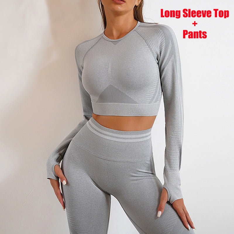 Seamless Yoga Pants & Long Sleeve Tops for Workout & Fitness | GlamzLife