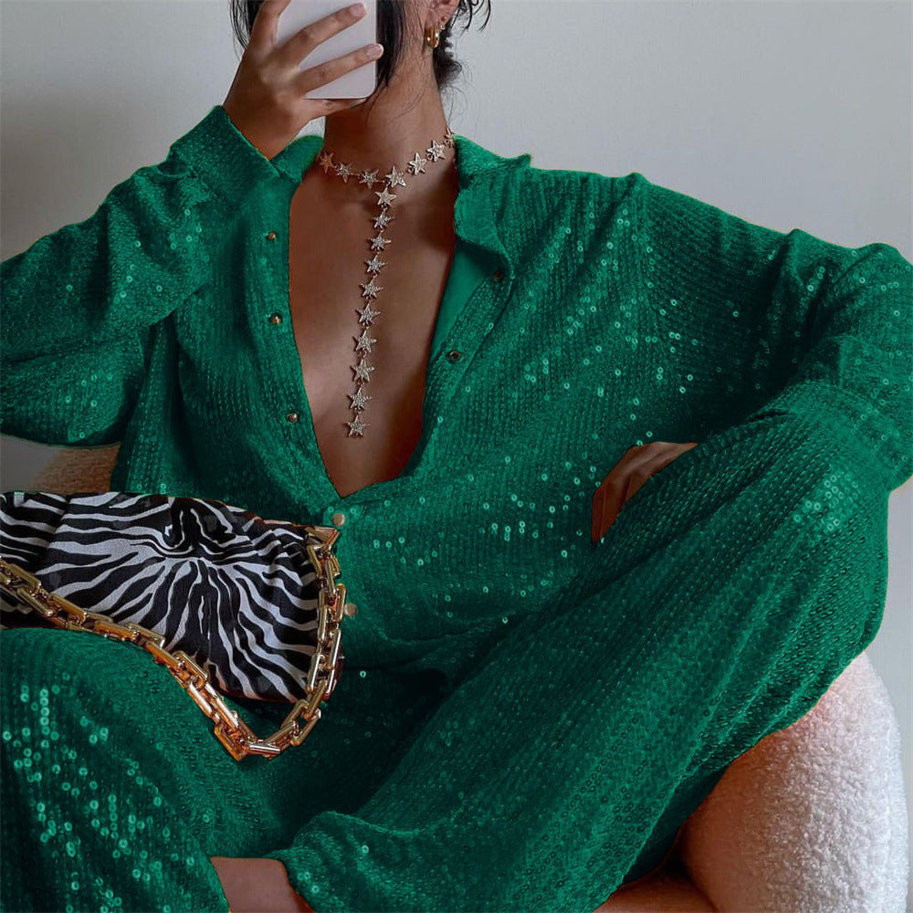 Sequined Glimmer & Grace Three-Piece Set - GlamzLife