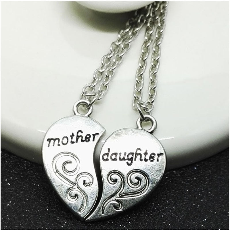 Mother And Daughter Two-part Love Necklace | GlamzLife