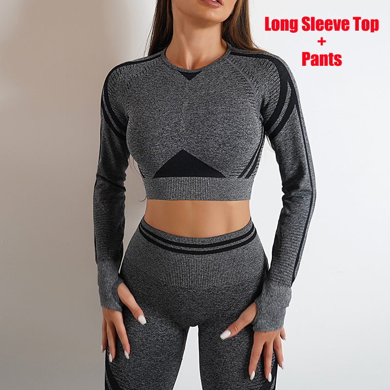 Seamless Yoga Pants & Long Sleeve Tops for Workout & Fitness | GlamzLife