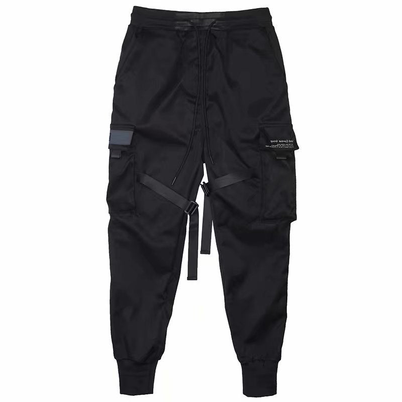 Ribbons Harem Joggers Men Cargo Pants - GlamzLife