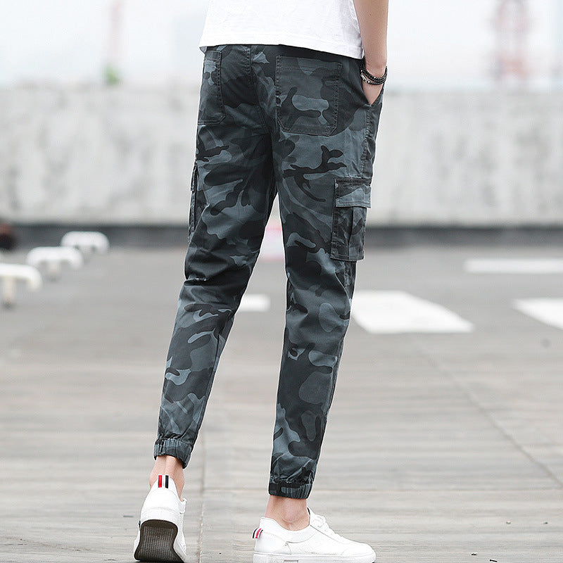 Camouflage tooling multi-pocket pants - GlamzLife