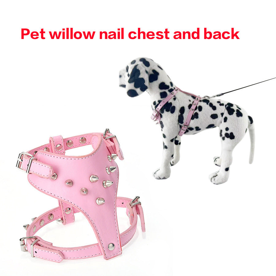 Spiked Studded Leather Puppy Dog Harness - GlamzLife