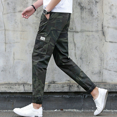 Camouflage tooling multi-pocket pants - GlamzLife