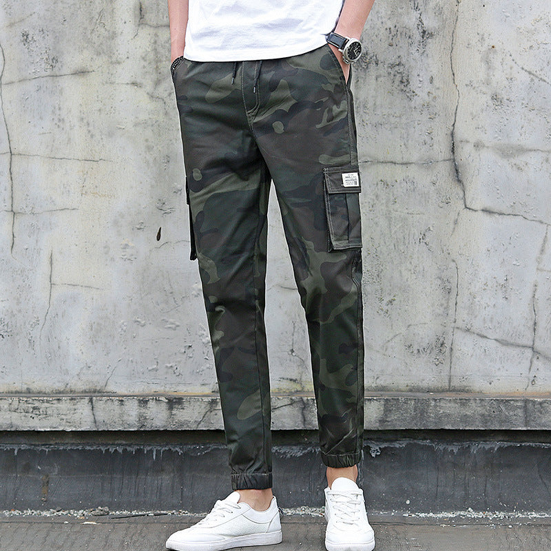 Camouflage tooling multi-pocket pants - GlamzLife
