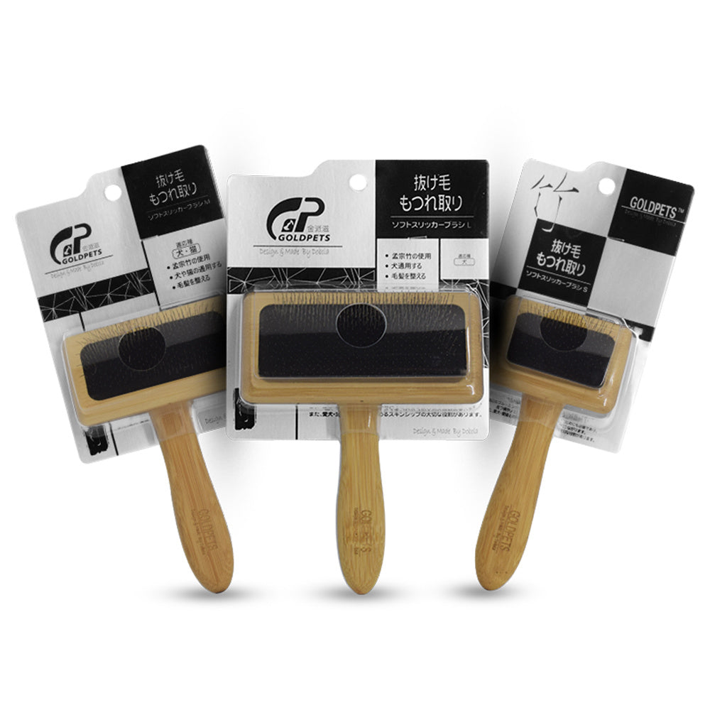 Goldpets Bamboo And Wood Air Cushion Needle Comb - GlamzLife