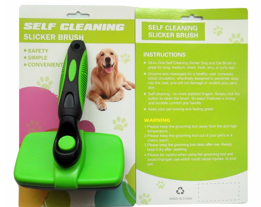 Pet Self Cleaning Slicker Brush - GlamzLife