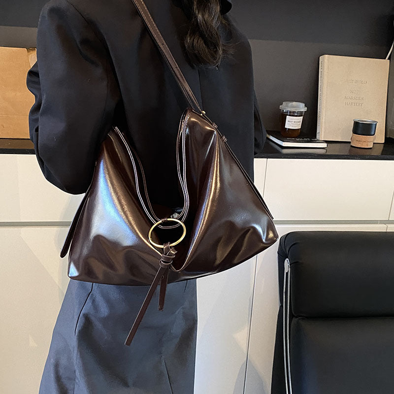 Vintage Bag Women's Large Capacity Soft Leather Niche - GlamzLife