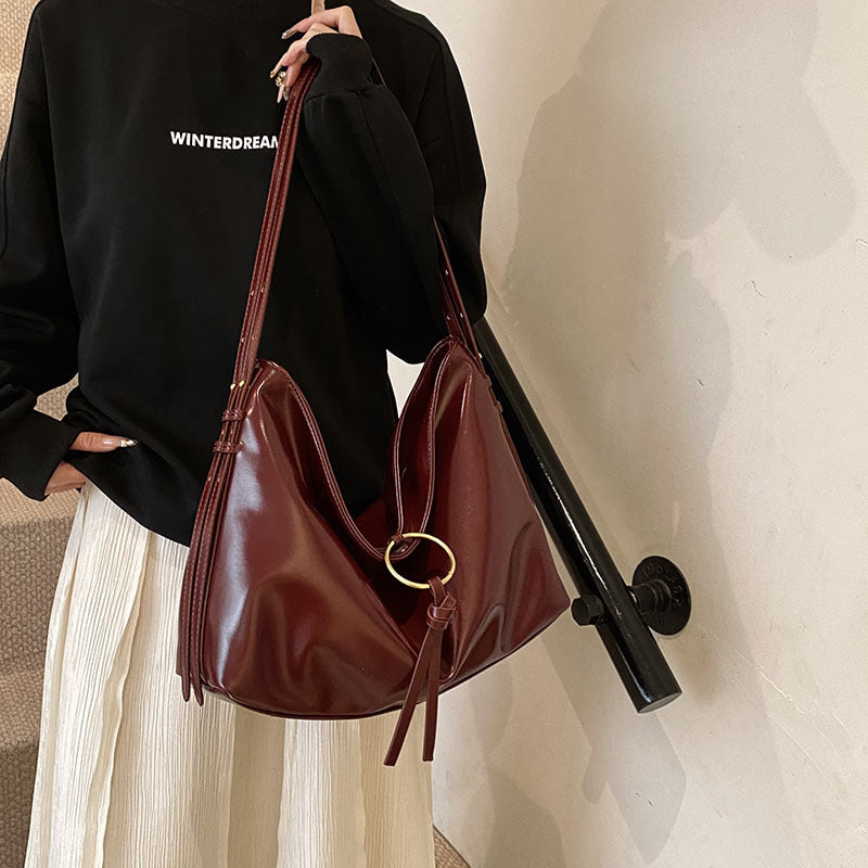 Vintage Bag Women's Large Capacity Soft Leather Niche - GlamzLife