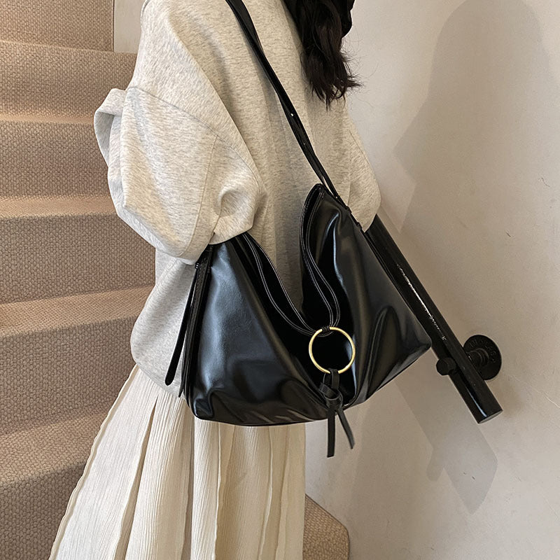 Vintage Bag Women's Large Capacity Soft Leather Niche - GlamzLife