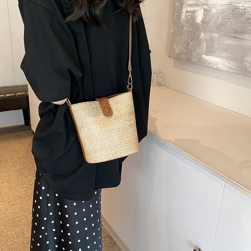 Color Contrast Patchwork Fashion Messenger Bag - GlamzLife