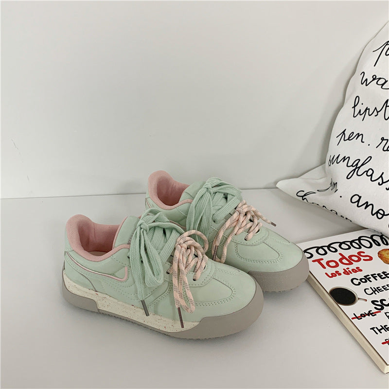 Sports And Leisure Korean Style Versatile Platform Student Sneakers - GlamzLife