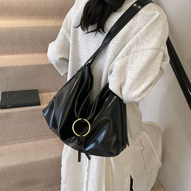 Vintage Bag Women's Large Capacity Soft Leather Niche - GlamzLife