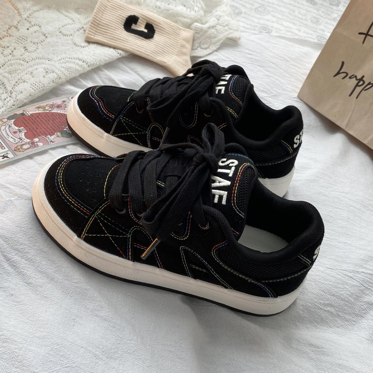 Student Casual Niche Retro Bread Shoes Female - GlamzLife