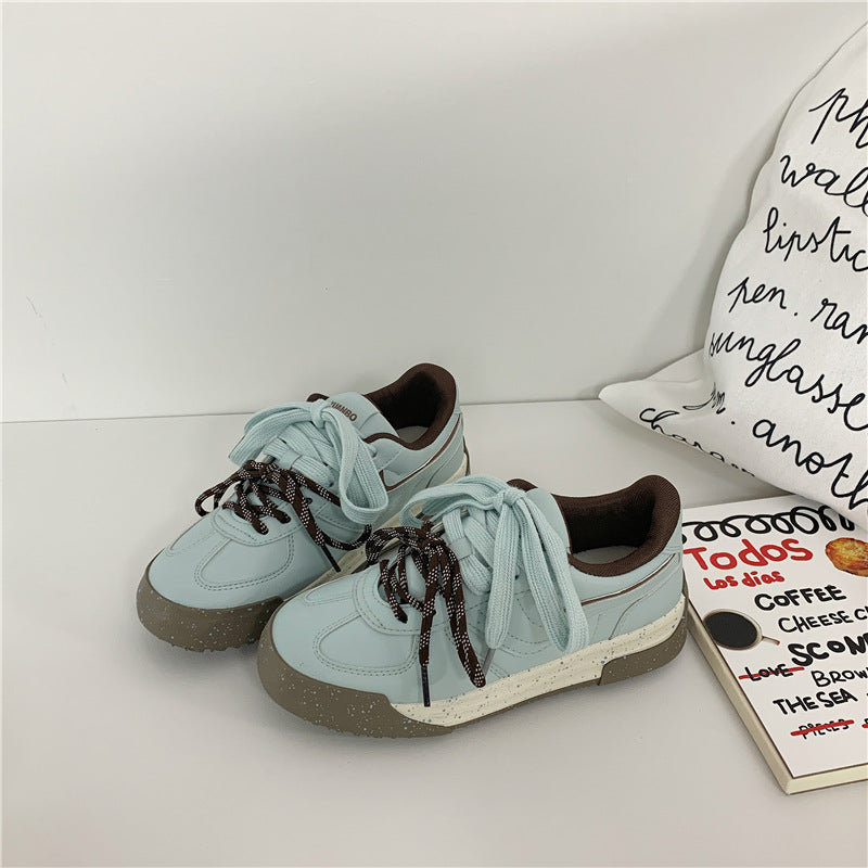 Sports And Leisure Korean Style Versatile Platform Student Sneakers - GlamzLife
