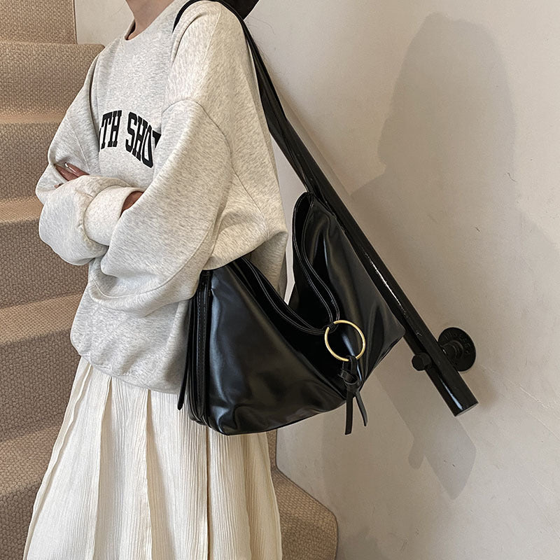 Vintage Bag Women's Large Capacity Soft Leather Niche - GlamzLife
