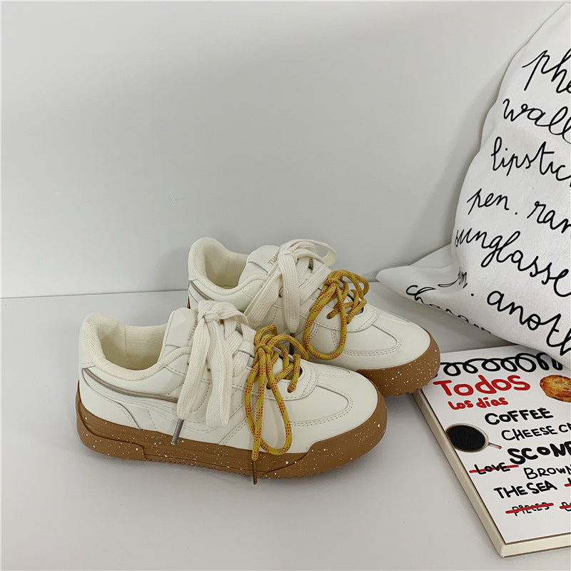 Sports And Leisure Korean Style Versatile Platform Student Sneakers - GlamzLife