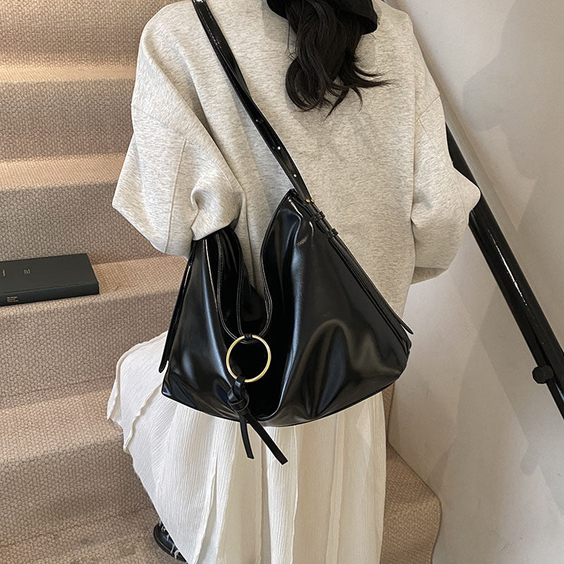 Vintage Bag Women's Large Capacity Soft Leather Niche - GlamzLife