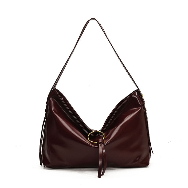 Vintage Bag Women's Large Capacity Soft Leather Niche - GlamzLife