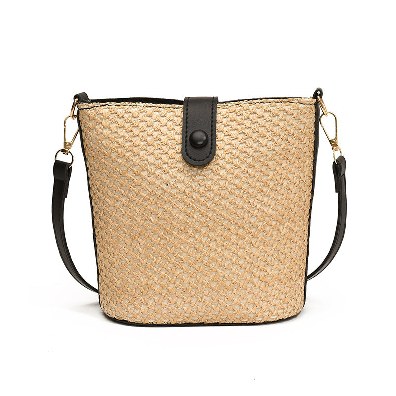 Color Contrast Patchwork Fashion Messenger Bag - GlamzLife
