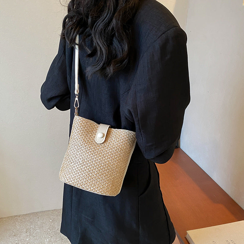 Color Contrast Patchwork Fashion Messenger Bag - GlamzLife