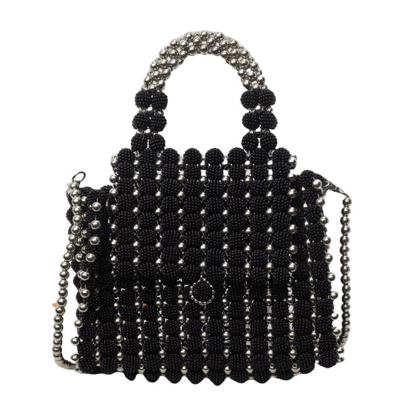 Portable Beaded Weave Pearl Bag - GlamzLife