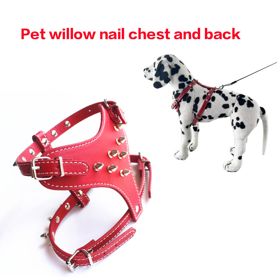 Spiked Studded Leather Puppy Dog Harness - GlamzLife