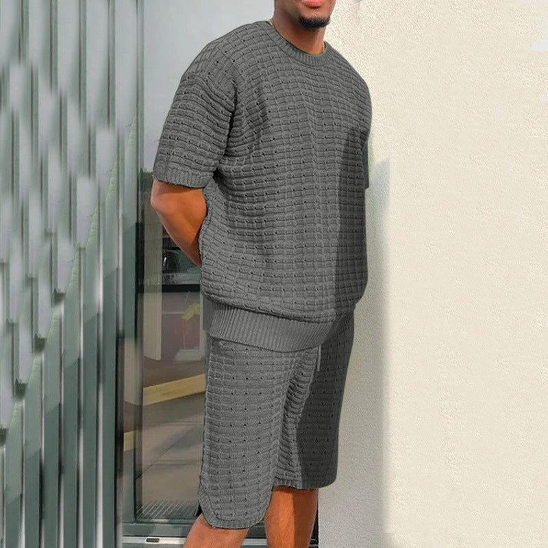 Men's Summer Suit - Fashionable Loose 2 Piece Outfit - GlamzLife