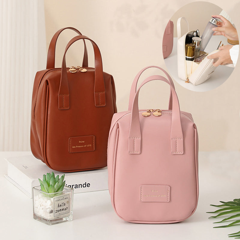 Handle-top Cosmetic Bag Ins Fashion Shell-shaped Handbag Toiletry Bags Travel High Capacity Portable Storage Make Up Bag | GlamzLife