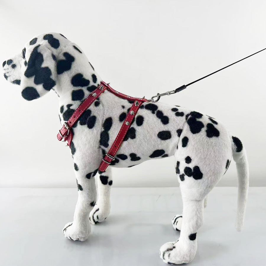 Spiked Studded Leather Puppy Dog Harness - GlamzLife