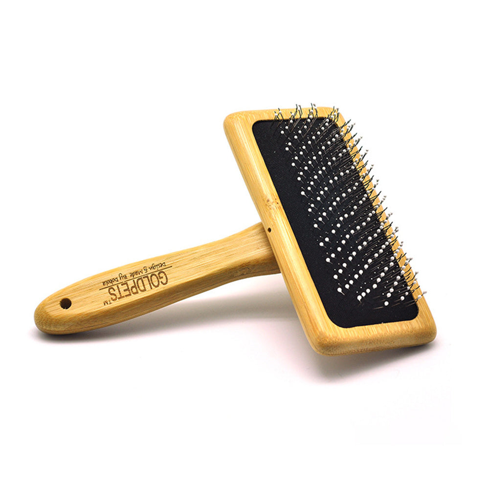 Goldpets Bamboo And Wood Air Cushion Needle Comb - GlamzLife