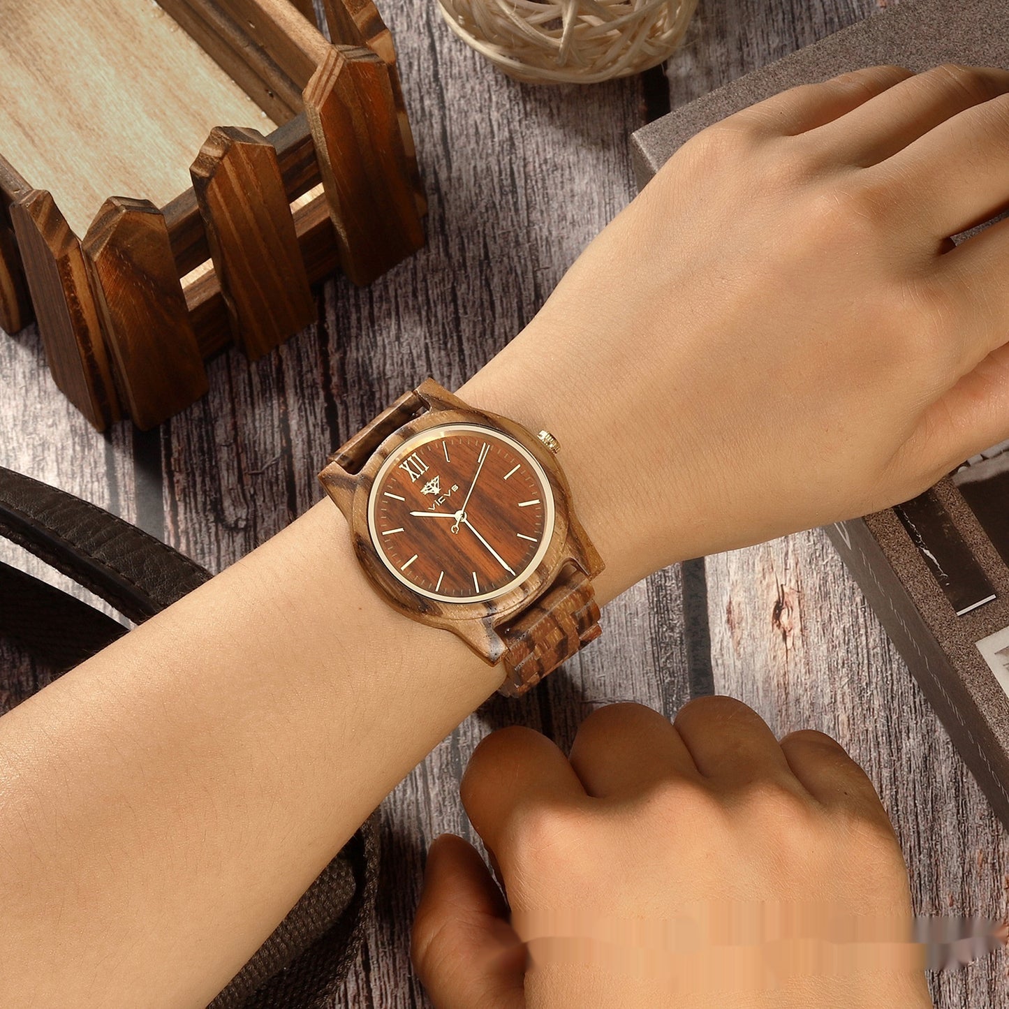 Zebra Fashion Wooden Quartz Watch | GlamzLife