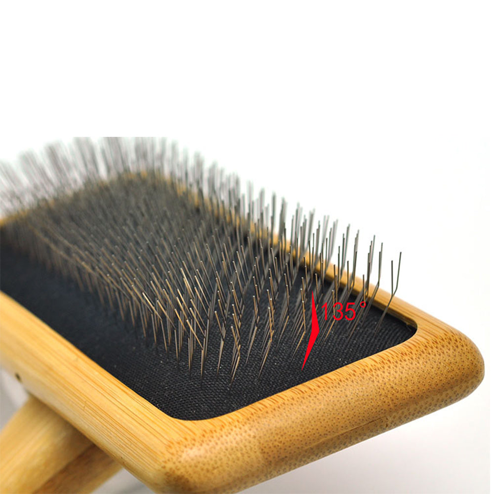 Goldpets Bamboo And Wood Air Cushion Needle Comb - GlamzLife