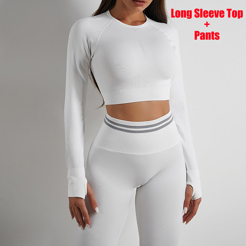 Seamless Yoga Pants & Long Sleeve Tops for Workout & Fitness | GlamzLife