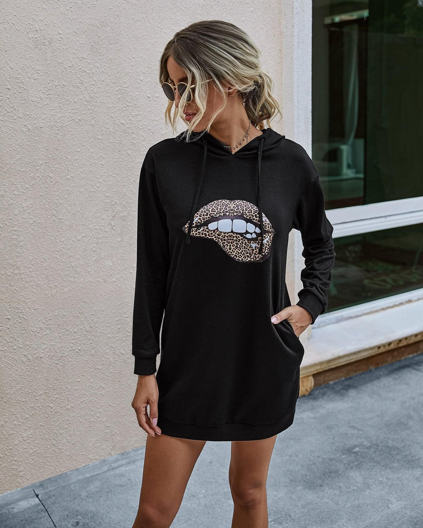 Autumn Mid-Length Full Sleeved Women's Hoodie | GlamzLife
