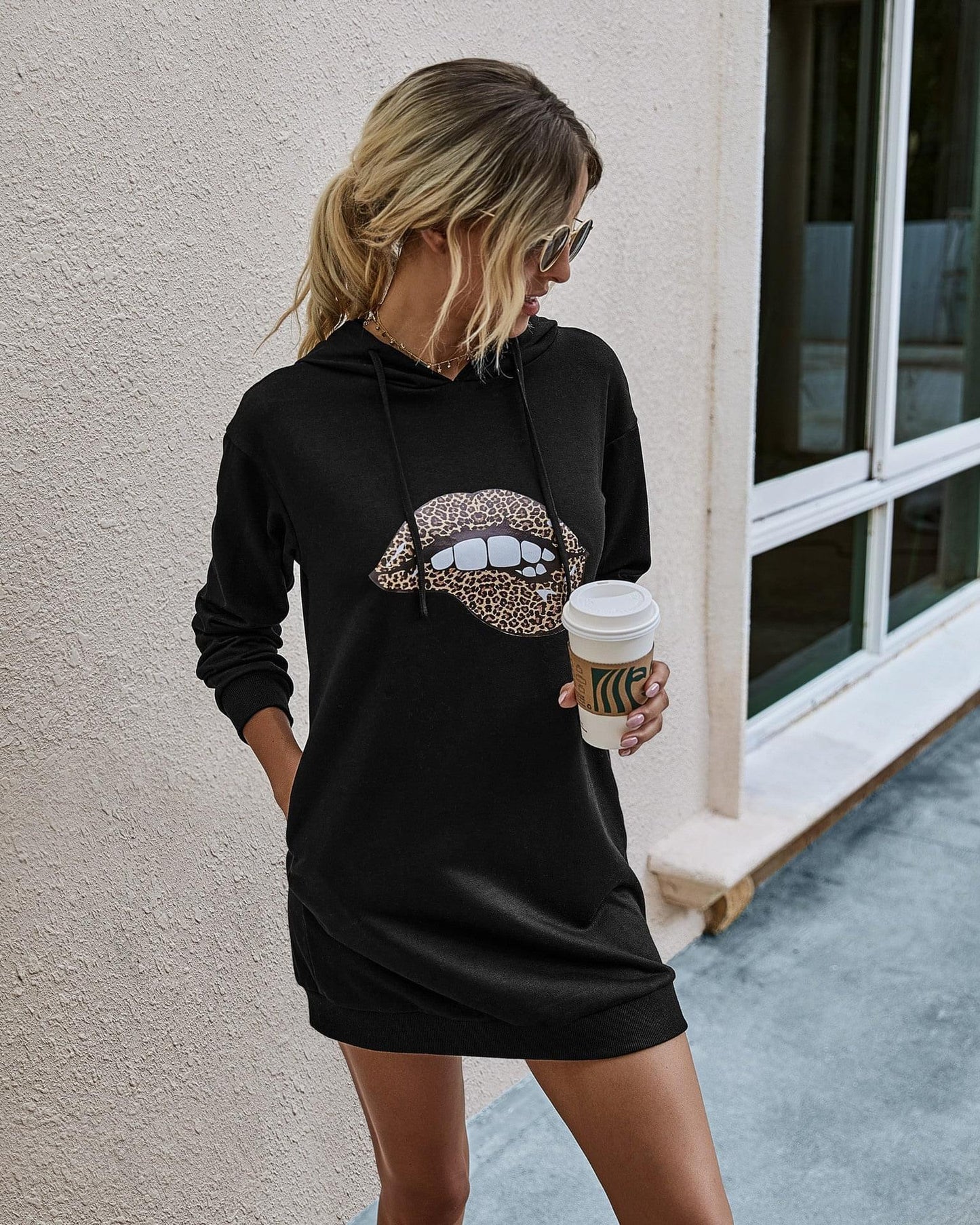 Autumn Mid-Length Full Sleeved Women's Hoodie | GlamzLife