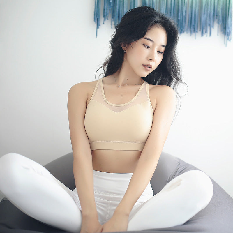 Beautiful Back Casual Sports Bra | Flesh pink | GlamzLife