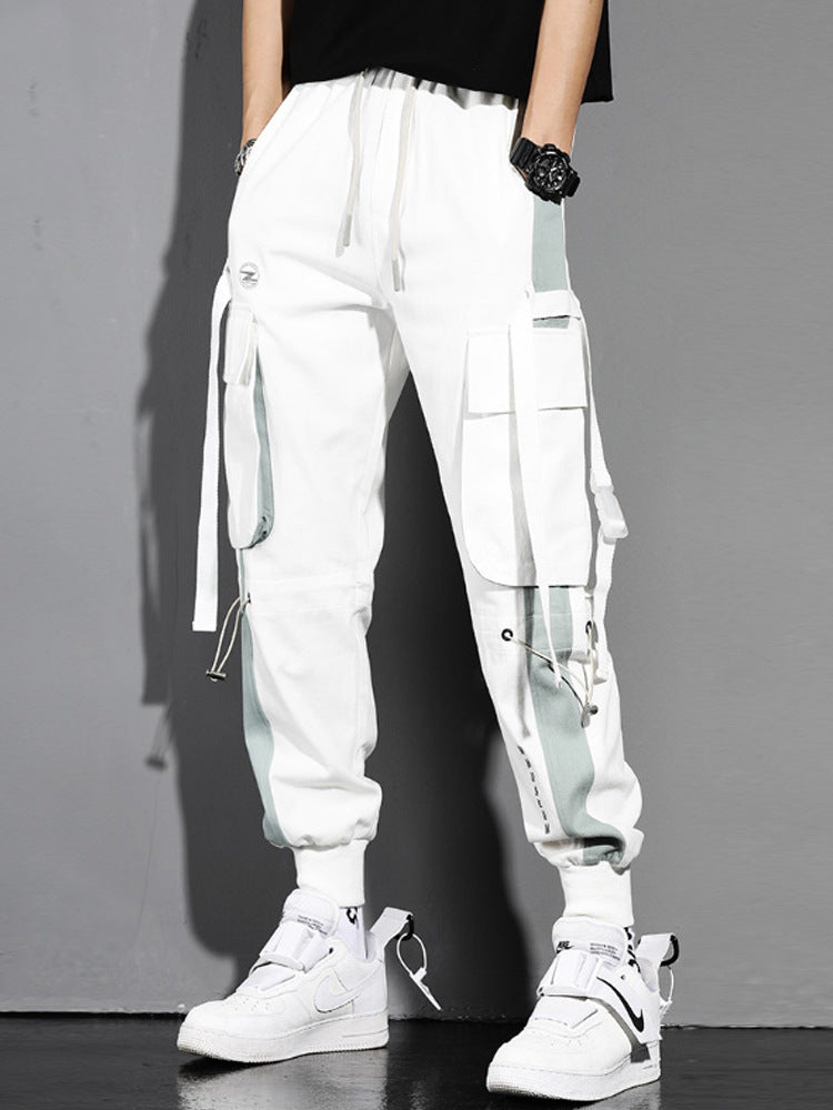 Contrast Colored Slacks Overalls For Men's | GlamzLife