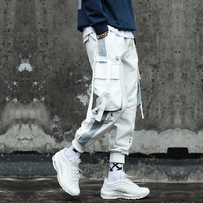 Contrast Colored Slacks Overalls For Men's | GlamzLife