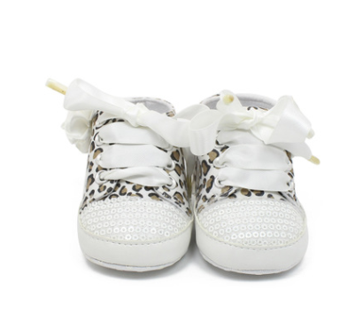 Leopard Print Sequin Sneakers | GlamzLife