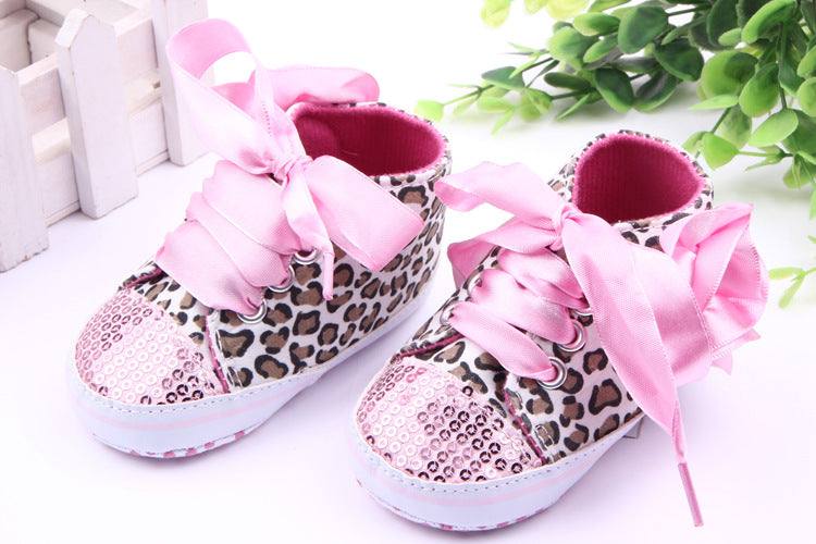 Leopard Print Sequin Sneakers | GlamzLife