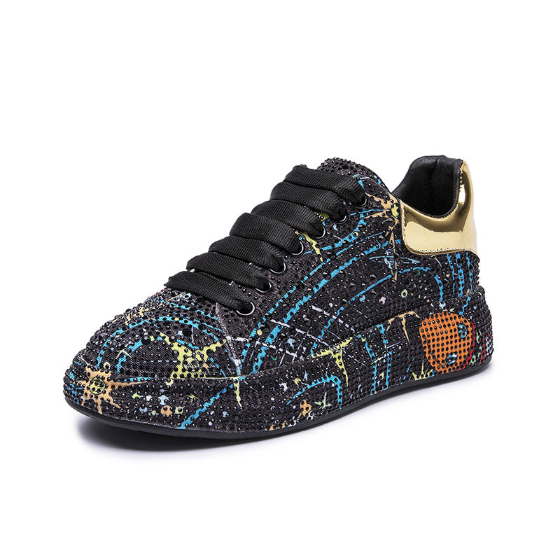 Men Shoes New Trend Rhinestone Platform | GlamzLife