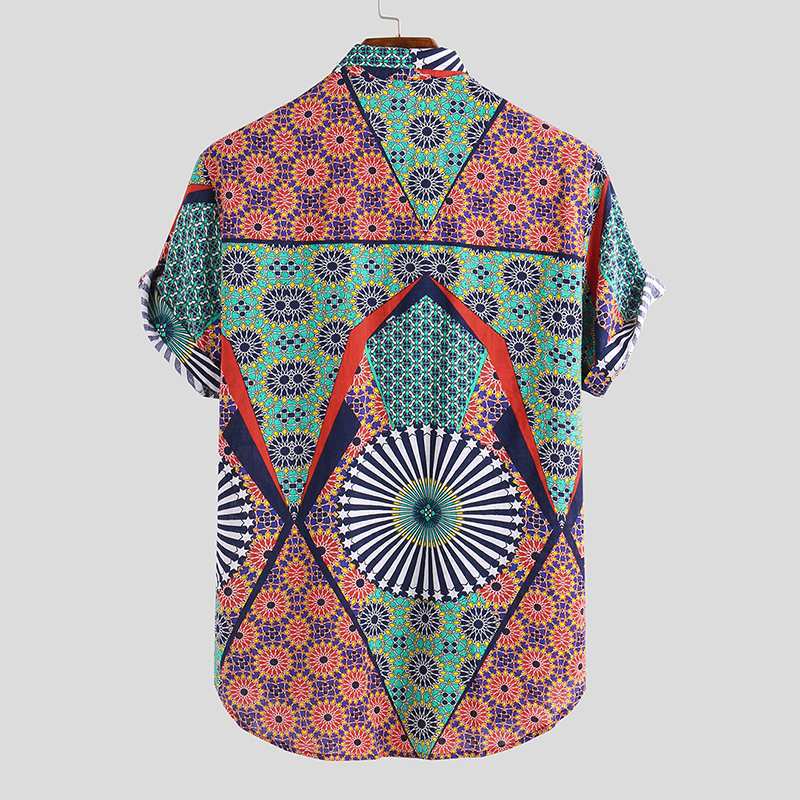 Men's Printed Short Sleeve Beach Wear Shirt | GlamzLife
