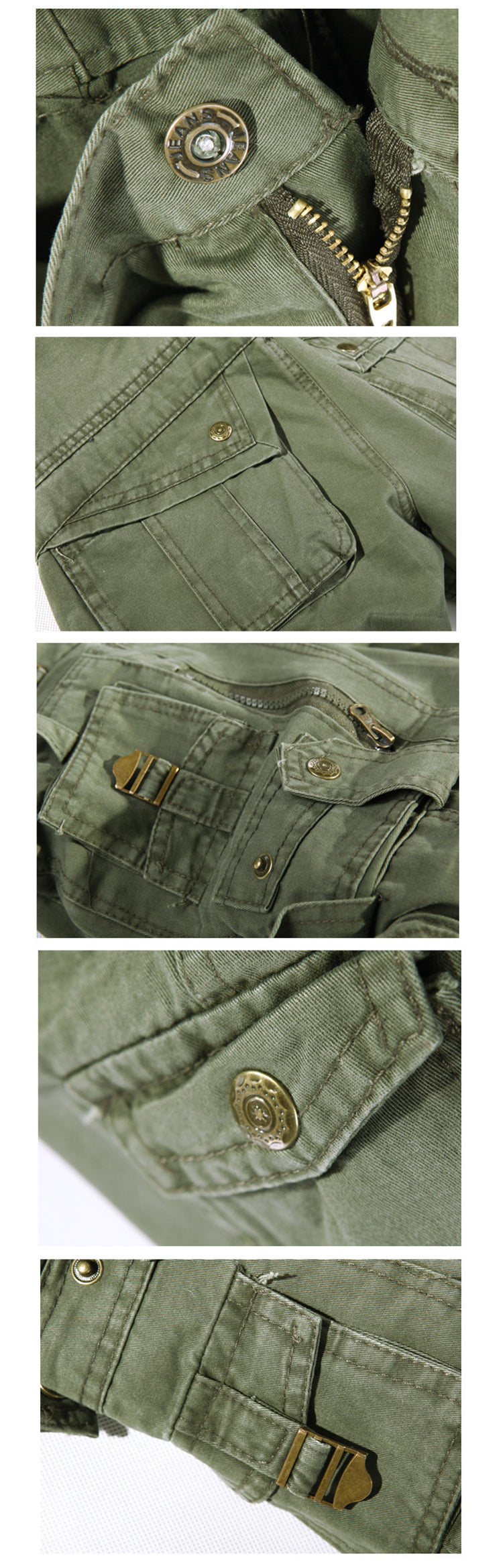 Men's Washed Multi-pocket Cargo Pants | GlamzLife