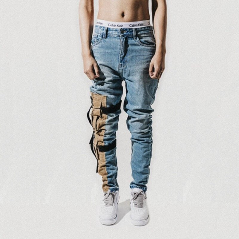 Strachable Denim Washed Blue Jeans | GlamzLife