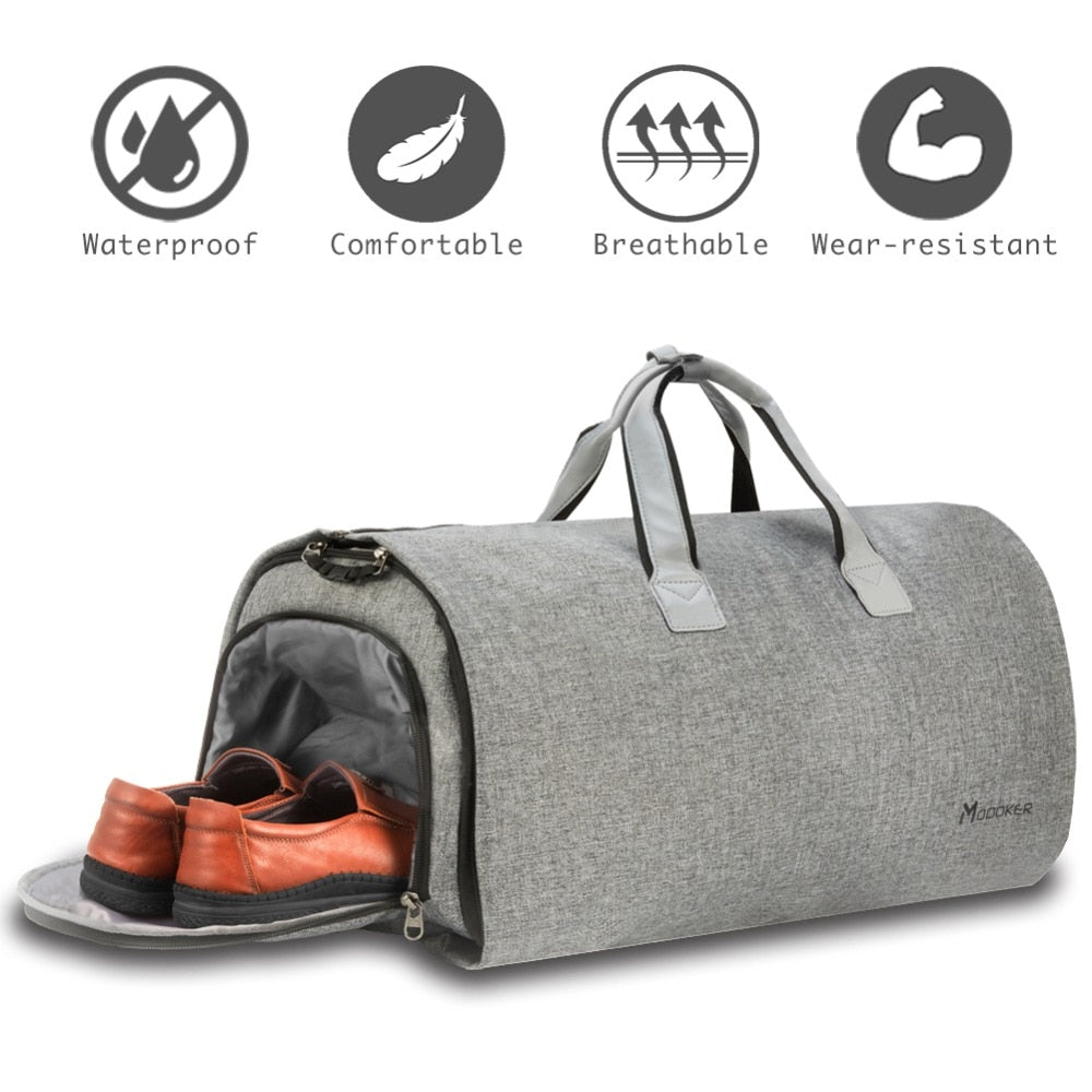 Travel Garment Bag with Shoulder Strap Duffel Bag Carry on Hanging Suitcase Clothing Business Bag Multiple Pockets | GlamzLife