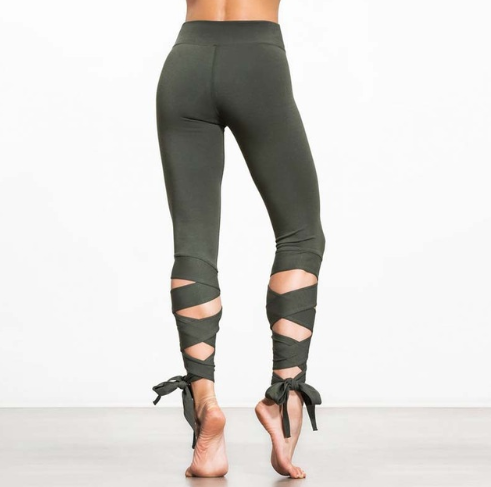 Trendy Sports Tight Leggings For Women's | Army green | GlamzLife