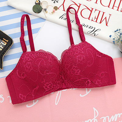 Women's Solid Seamless Bra | Red | GlamzLife