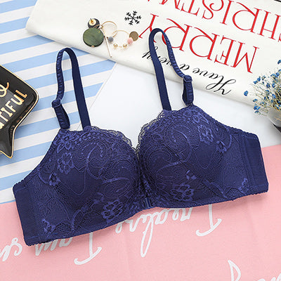 Women's Solid Seamless Bra | Blue | GlamzLife