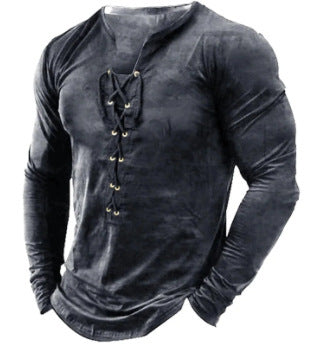 Sports Long Sleeved Men's Printed T-shirt | GlamzLife